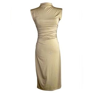 H&M Cream Midi Dress